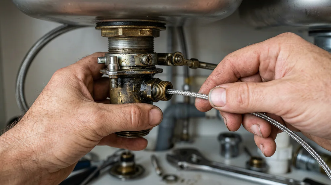 Outils de plomberie et kit de remplacement de câble pour évier