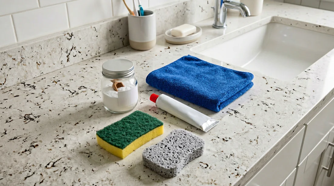 Matériel nécessaire pour polir et réparer un robinet en chrome taché par l'acide