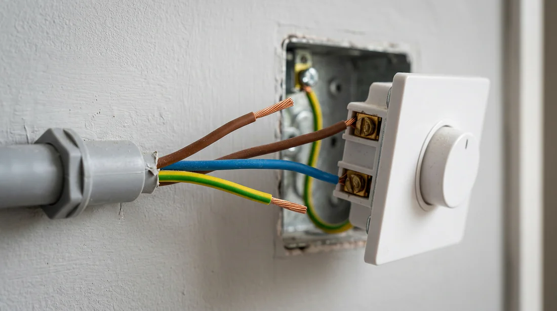 Schéma électrique de câblage d'un variateur de hotte aspirante