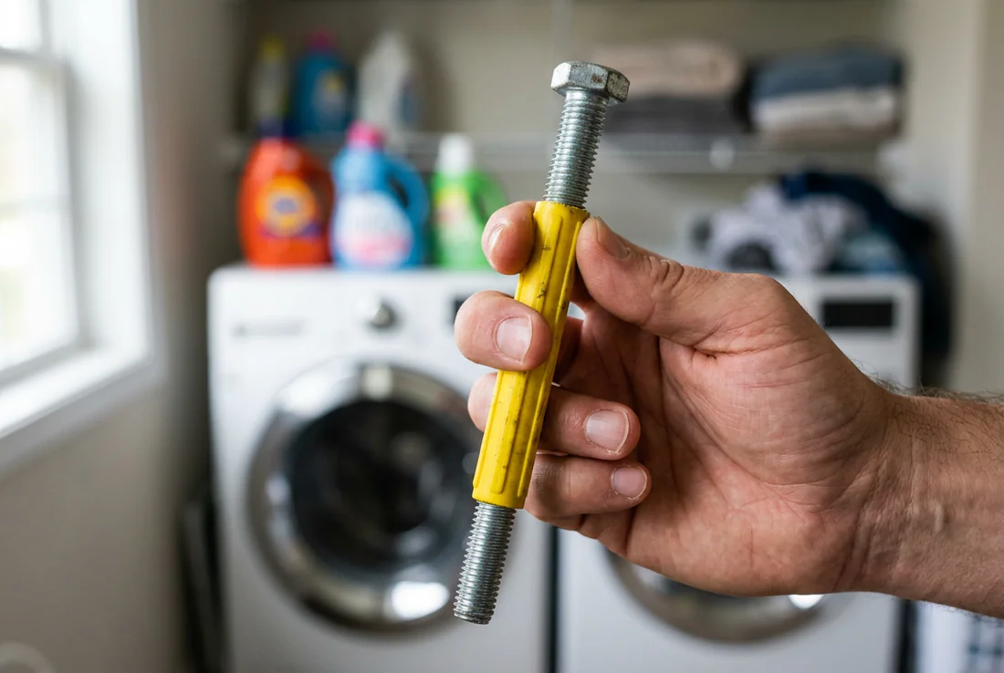 Machine à laver vibrant violemment à cause des brides de transport