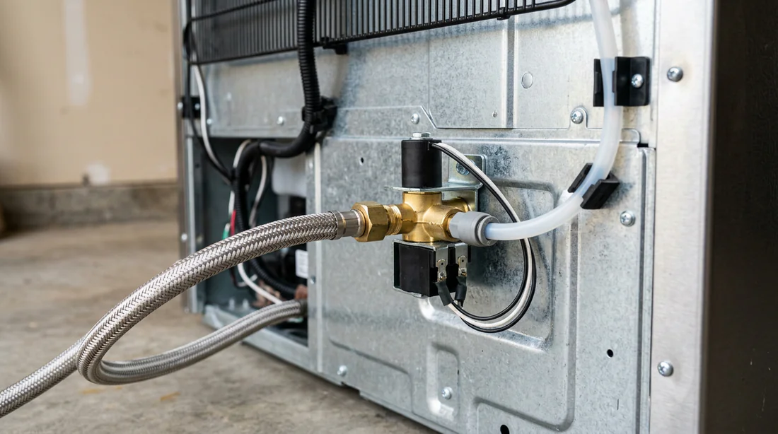 Dégivrage manuel du mécanisme de la fabrique à glaçons bloqué par le gel.